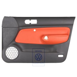 VW Originale Rivestimento Porta (Pelle) Nero/Arancio Tropic - 1J4867012DCGEB
