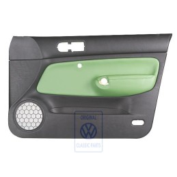 VW Originale Rivestimento Porta (Pelle) Nero/Verde Cosmico - 1J4867012DCGED