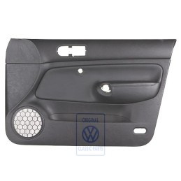 VW Originale Rivestimento Porta Pelle Nero/Nero - 1J4867012DCGEN