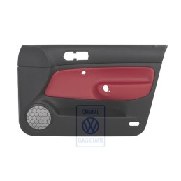 VW Originale Rivestimento Porta (Pelle) Rosso - 1J4867012EKLLD