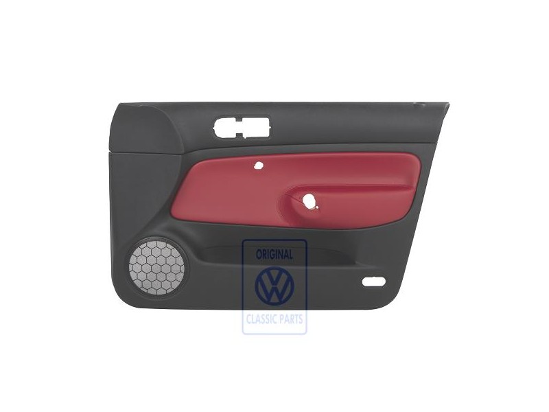 VW Originale Rivestimento Porta (Pelle) Rosso - 1J4867012EKLLD