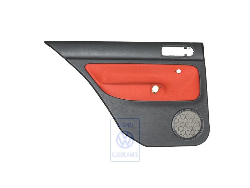 VW Originale Rivestimento Porta (Tessuto) Nero/Arancio Tropic - 1J6867211ADGHF