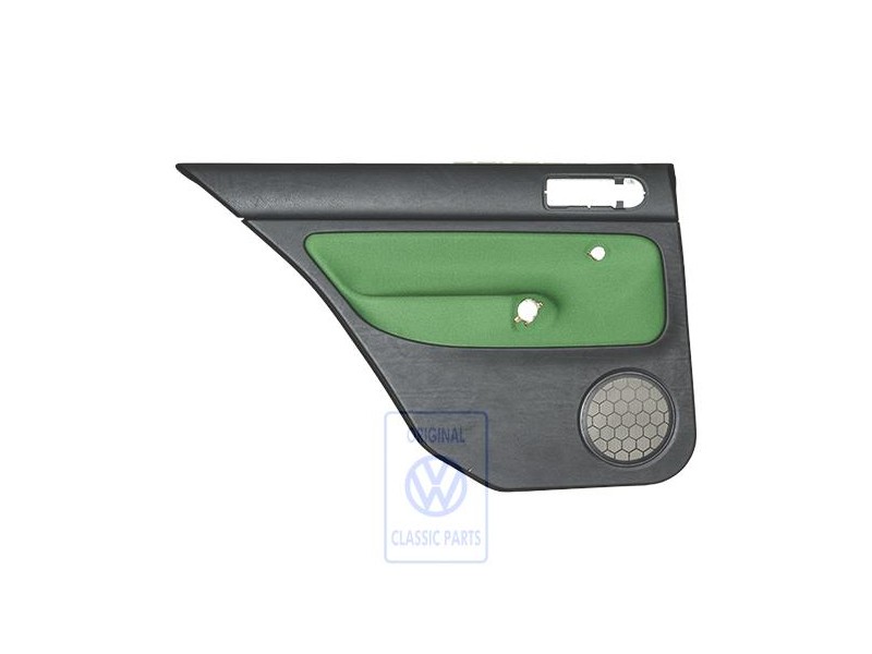 VW Originale Rivestimento Porta (Tessuto) Nero/Verde - 1J6867211ADGHG