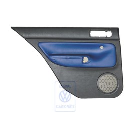 VW Originale Rivestimento Porta (Pelle) Nero/Blu Orbita - 1J6867211AHGEC