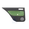 VW Originale Rivestimento Porta (Pelle) Nero/Verde Cosmico - 1J6867211AHGED
