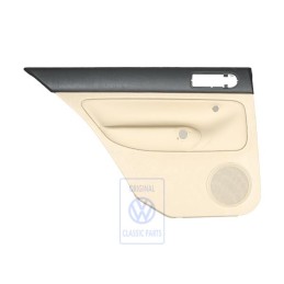 VW Originale Rivestimento Porta (Pelle) Nero/Beige Chiaro - 1J6867211ATFWZ