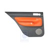 VW Originale Rivestimento Porta (Pelle) Nero/Arancio Tropic - 1J6867211ATGEB