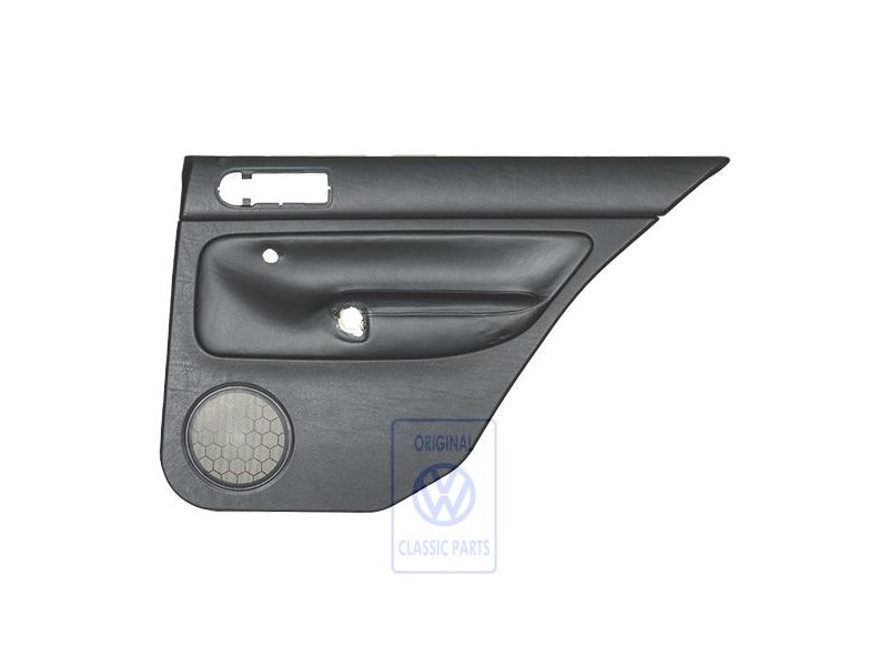 VW Originale Rivestimento Porta (Pelle) Nero/Nero - 1J6867212AHGEN