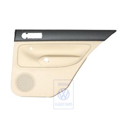 VW Originale Rivestimento Porta (Pelle) Nero/Beige Chiaro - 1J6867212ATFWZ