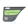 VW Originale Rivestimento Porta (Pelle) Nero/Verde Cosmico - 1J6867212ATGED