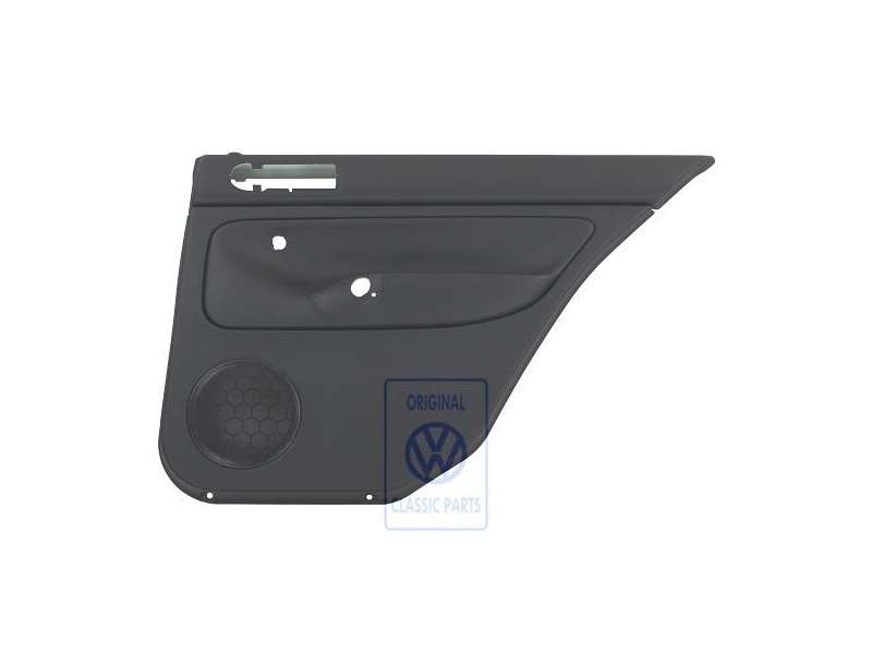VW Originale Rivestimento Porta (Pelle) Nero/Nero - 1J6867212ATHSA