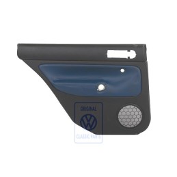 VW Originale Rivestimento Porta (Pelle) Nero/Blu Orbita - 1J9867211AAGEC