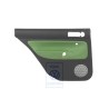 VW Originale Rivestimento Porta (Pelle) Nero/Verde Cosmico - 1J9867211AAGED