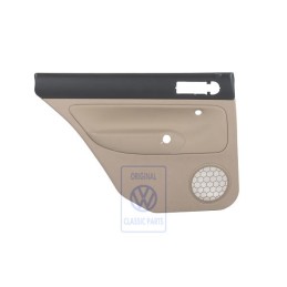 VW Originale Rivestimento Porta (Pelle) Nero/Beige Chiaro - 1J9867211ALFWZ