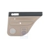 VW Originale Rivestimento Porta (Pelle) Nero/Beige Chiaro - 1J9867212AAFWZ