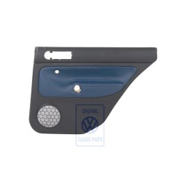 VW Originale Rivestimento Porta (Pelle) Nero/Blu Orbita - 1J9867212AAGEC