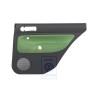 VW Originale Rivestimento Porta (Pelle) Nero/Verde Cosmico - 1J9867212AAGED