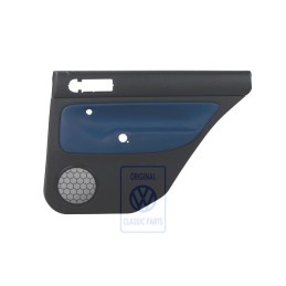 VW Originale Rivestimento Porta (Pelle) Nero/Blu Orbita - 1J9867212ALGEC