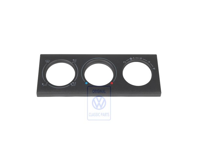 VW Originale Maschera Per Comando Termoventilazione Nero - 536919383 01C