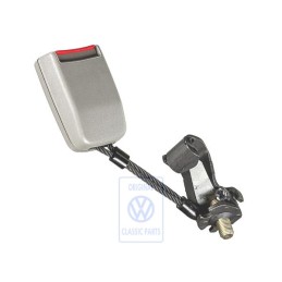 VW Originale Fibbia Cintura Grigio Flanella/Rosso Fuoco - 1J0857495B FCP