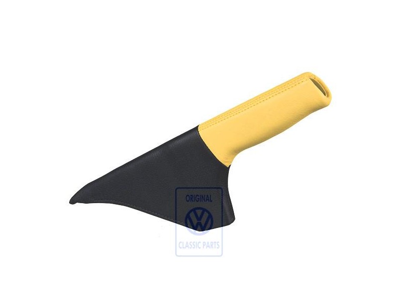 VW Originale Rivest. Leva Del Freno A Mano (Pelle) Giallo - 1J0711461E HUX