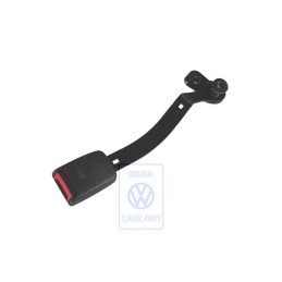 VW Originale Fibbia Cintura Nero Satinato/Rosso Fuoco - 1J3858471B FCN