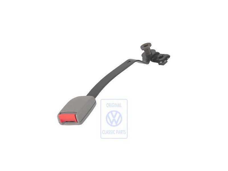 VW Originale Fibbia Cintura Grigio Flanella/Rosso Fuoco - 1J3858472B FCP