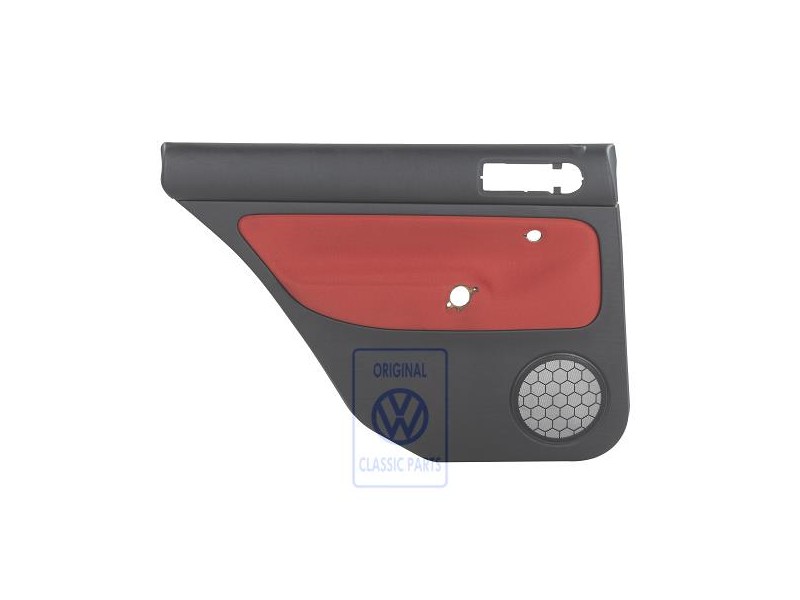 VW Originale Rivestimento Porta (Tessuto) Nero/Arancio Tropic - 1J9867211Q GHF