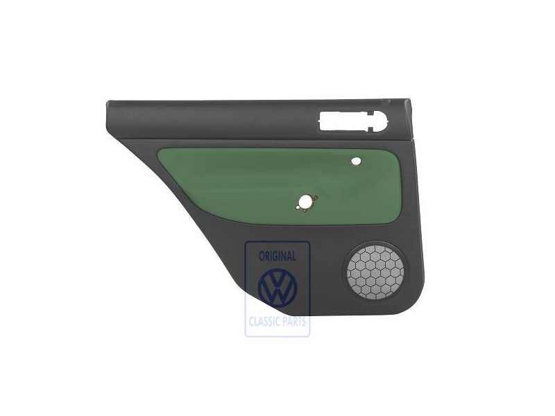 VW Originale Rivestimento Porta (Tessuto) Nero/Verde Cosmico - 1J9867211Q GHG