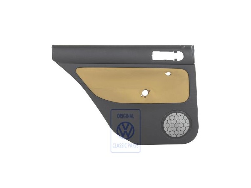 VW Originale Rivestimento Porta (Tessuto) Nero/Giallo - 1J9867211Q GRE