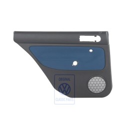 VW Originale Rivestimento Porta (Tessuto) Nero/Blu - 1J9867211Q HYX