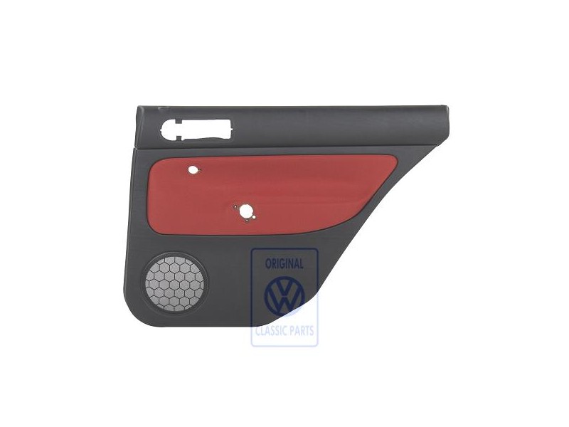 VW Originale Rivestimento Porta (Tessuto) Nero/Arancio Tropic - 1J9867212Q GHF