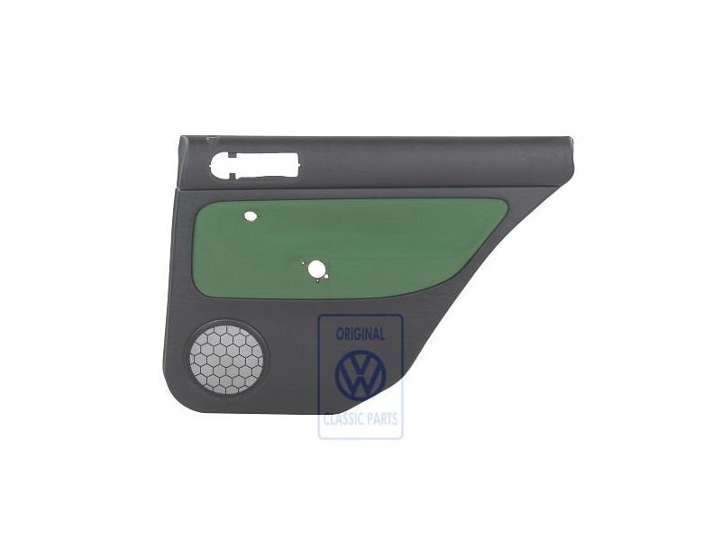 VW Originale Rivestimento Porta (Tessuto) Nero/Verde - 1J9867212Q GHG