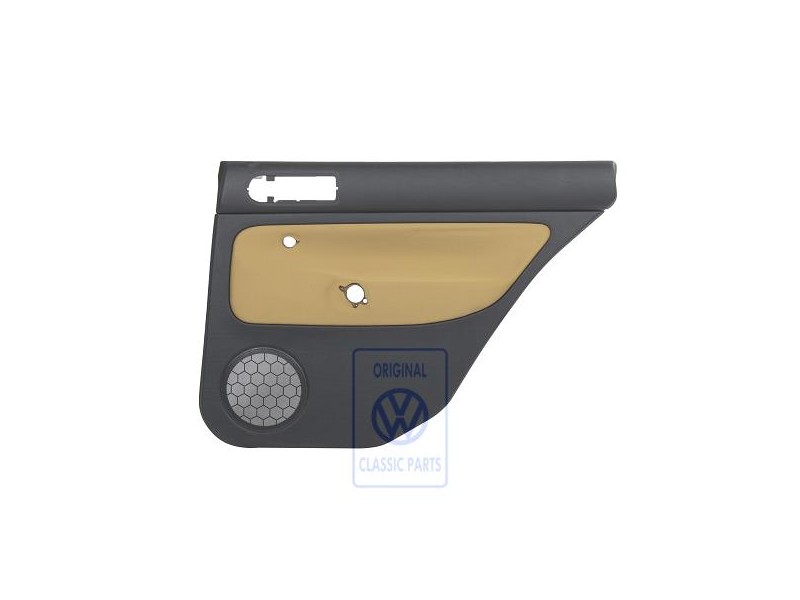 VW Originale Rivestimento Porta (Tessuto) Nero/Giallo - 1J9867212Q GRE