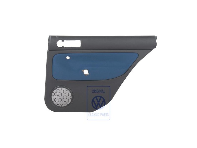 VW Originale Rivestimento Porta (Tessuto) Nero/Blu - 1J9867212Q HYX