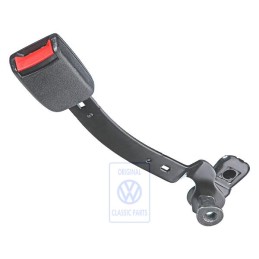 VW Originale Fibbia Cintura Nero Satinato/Rosso Fuoco - 1J4858471 FCN