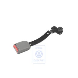 VW Originale Fibbia Cintura Grigio Flanella/Rosso Fuoco - 1J4858471 FCP
