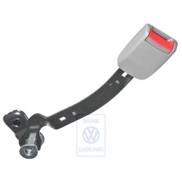 VW Originale Fibbia Cintura Grigio Flanella/Rosso Fuoco - 1J4858472 FCP
