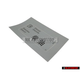 VW Originale Etichetta 'Diesel-Gazole' - 1H0010092L