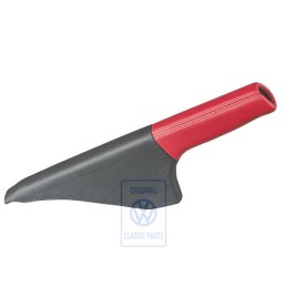 VW Originale Rivest. Leva Del Freno A Mano Pelle Rosso - 1J0711461E LMJ