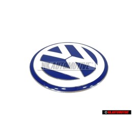 VW Originale Coperchio Motore Logo Emblema Simbolo Blu Bianco - 06A103940G