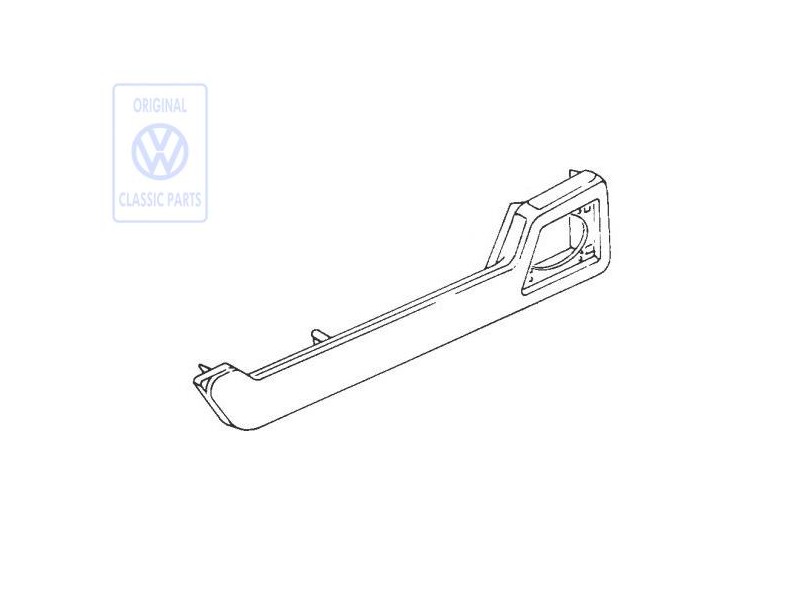 VW Originale Cassetto Posaoggetti Nero Satinato - 533867131 01C