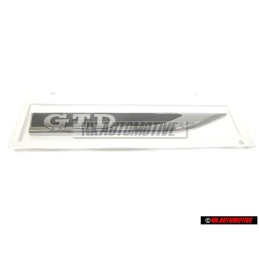 VW Originale GTD Lato Logo Emblema Simbolo Nero Cromo - 5G0853688BBCMT