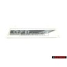 VW Originale GTD Lato Logo Emblema Simbolo Nero Cromo - 5G0853688BBCMT