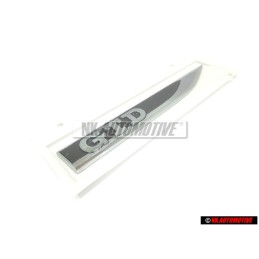 VW Originale GTD Lato Logo Emblema Simbolo Nero Cromo - 5G0853688BBCMT