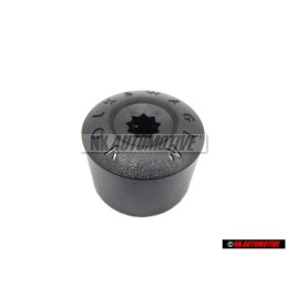 VW Originale Calotta Per Vite Nero Satinato - 3C0601173 9B9