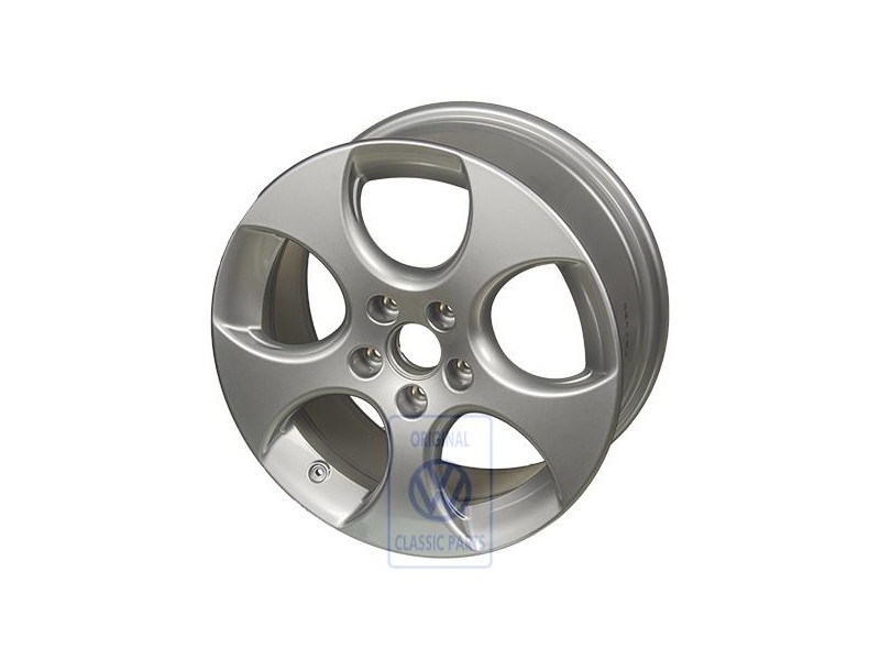 VW Originale Cerchio In Alluminio Argento Brillante - 1K0601025AC8Z8