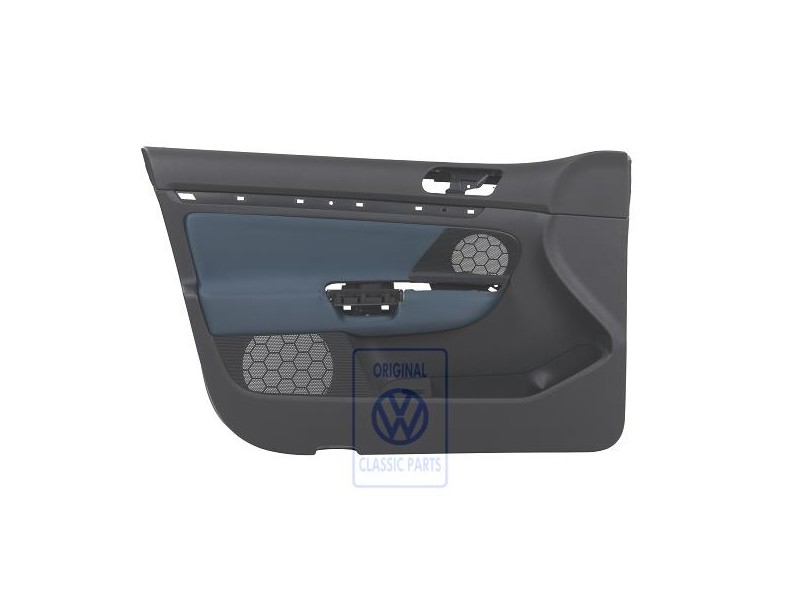 VW Originale Rivestimento Porta (Tessuto) Antracite/Blu Univ. 