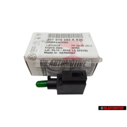 VW Originale Portalampada Con Lampadina Verde - 357919243A K25