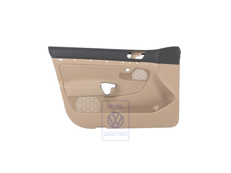 VW Originale Rivestimento Porta Tessuto Nero Titanio/Purebeige - 1K4867011FDTRU
